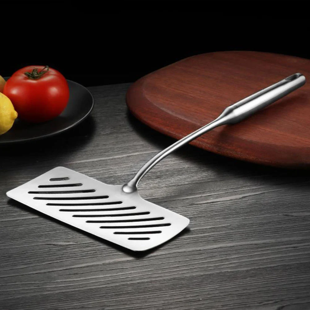 

Stainless Steel Fish Spatula Scoop Kitchen Steak Cooking Frying Flat Leakage