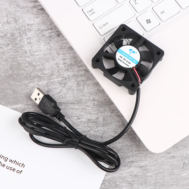 1Pc DC5010 Silent Fan 5V Oily USB Cable Humidifier Connector PC Fan Cooler Heatsink Exhaust CPU Cooling Fan Replacement Parts..