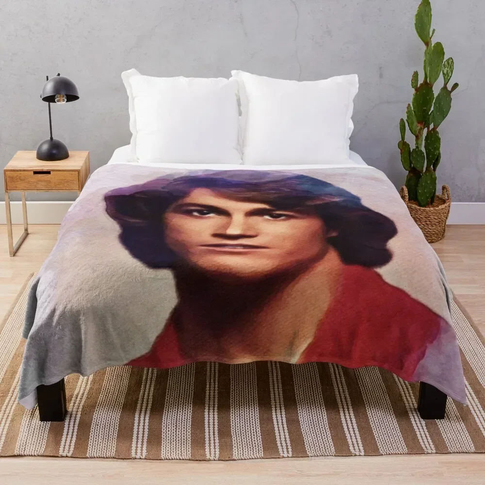 

Andy Gibb, Music Legend Throw Blanket Nap Tourist Vintage Comforter Blankets