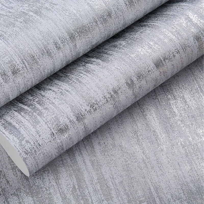 Simple Modern Metallic Wallpaper Roll Cement Concrete Texture Wall Papers Bedroom Living Room Clothing Store Home Decor