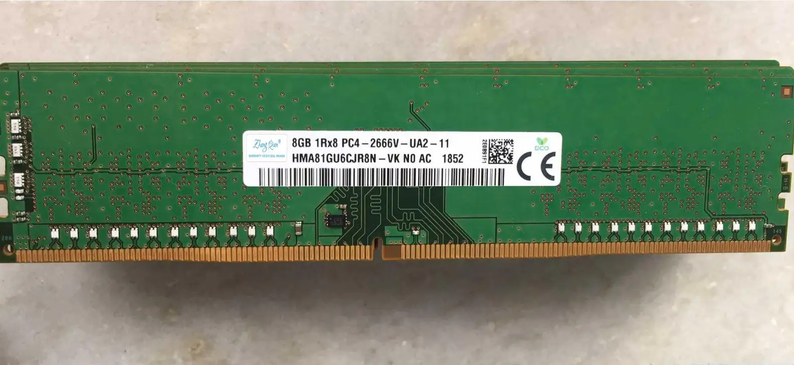 

For HMA81GU6CJR8N-VK 8G 1RX8 PC4-2666V-U 8GB Desktop