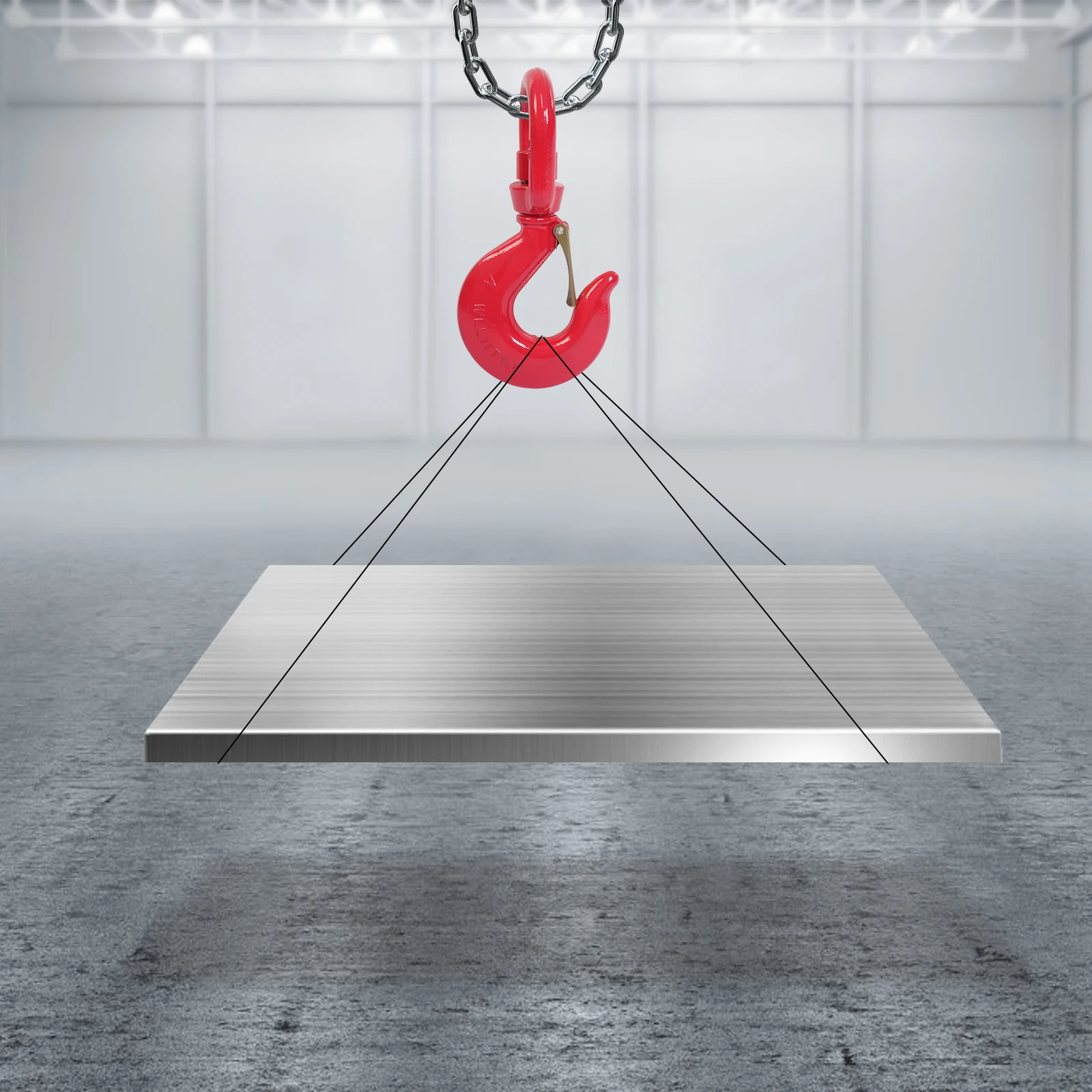 11T Locking Swivel Hook Lifting Hook with Safety Latch 360° Rotating Safety Latch 24250LB Capacity for Heavy Lifting