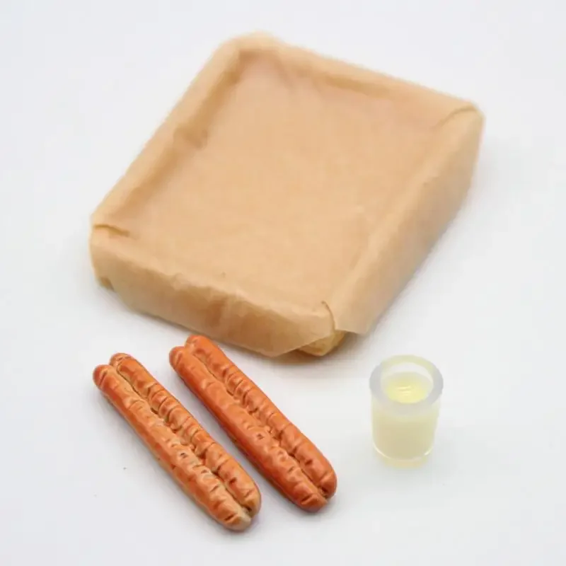 Zestaw miniaturowych akcesoriów kuchennych do domku dla lalek 1/12: mleko i smażone patyczki z ciasta, model do dekoracji domku dla lalek, zabawki do udawania dla dzieci.