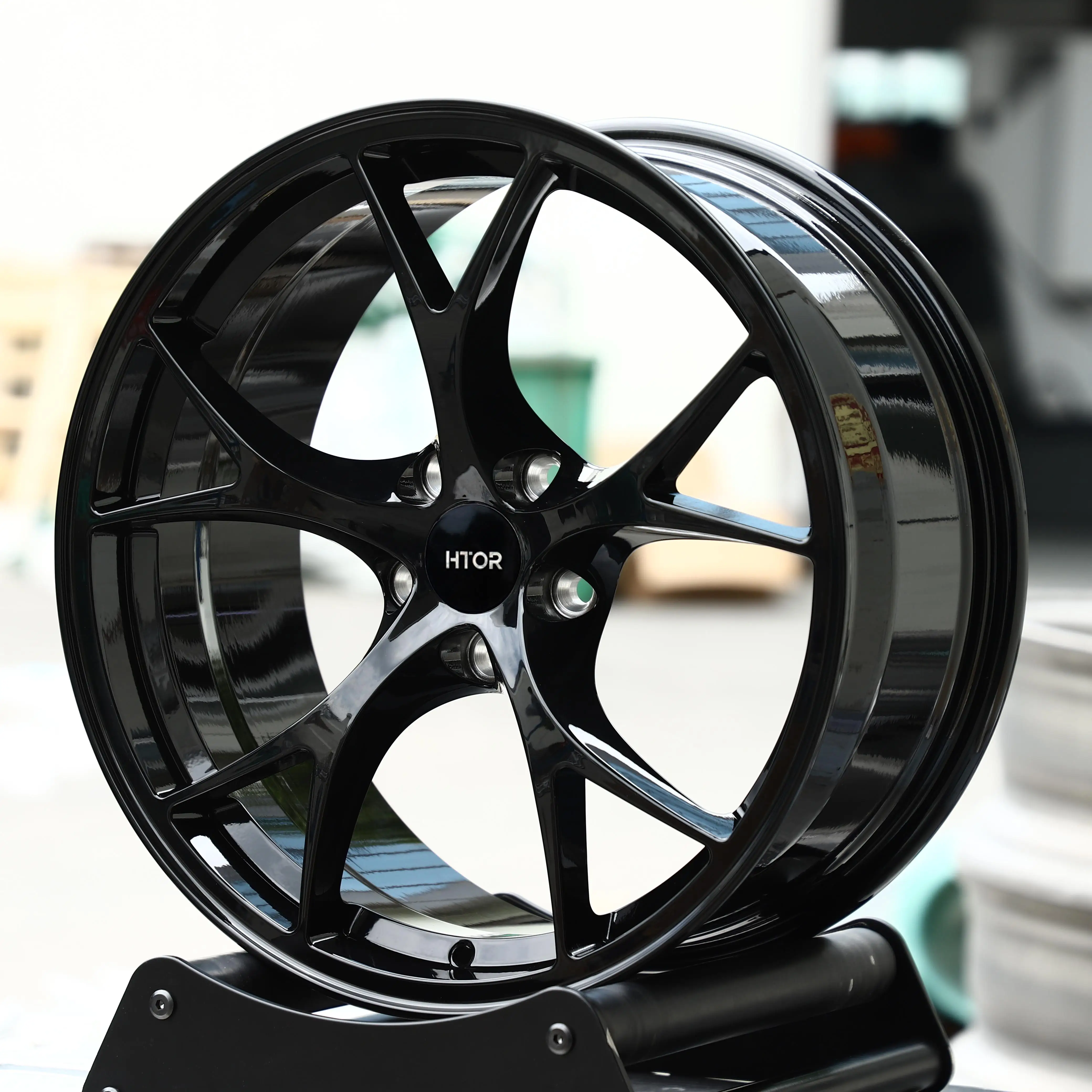 JT Custom 19x9 20x11 21x12 22x12.5 5x108 5x112 Ultra Light Split 5-Spoke Forged Wheels Gloss Black For 296 GTB For GT2 RS For 72