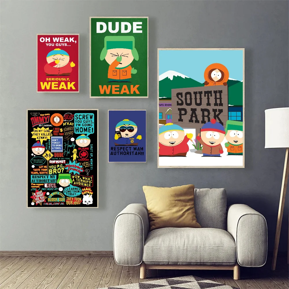 South Cartoon Parke Good Quality Prints and Posters HD Quality Poster Wall Art Painting Study Home Decor