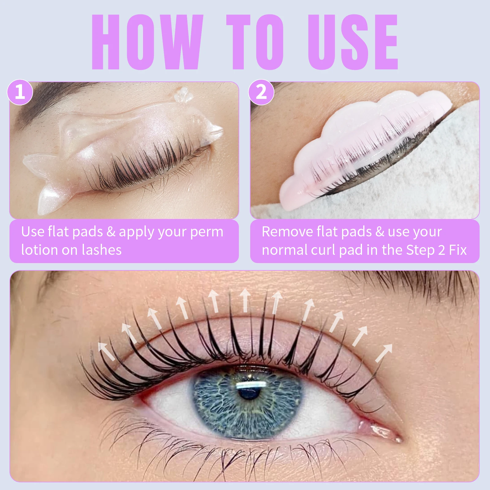 Libeauty Silicone Lash Perm Pad Ammorbidente Sollevamento Ciglia Aste Scudo Autoadesivo 3D Piegaciglia Accessori Strumenti di Trucco