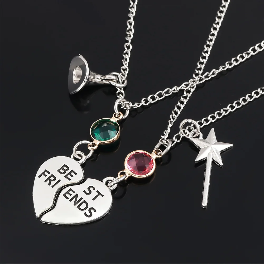 Película malvada amistad pulseras a juego collar de Cosplay cuello encaje accesorios de disfraz pulsera verde rosa accesorios de Halloween