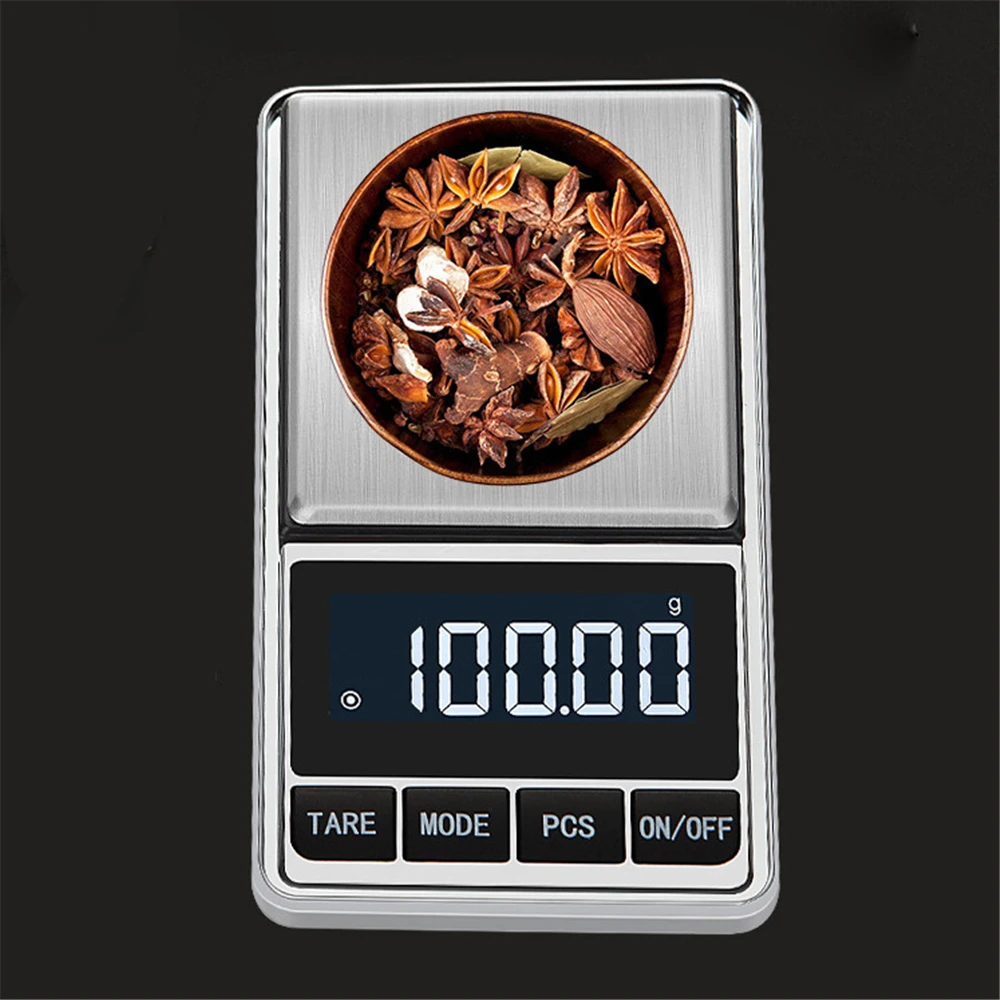 Mini Pocket Scale 0.01g Precision Digital Scale with LED Screen Portable Jewelry Scale Balance Gram Scale Kitchen Weighing Scale