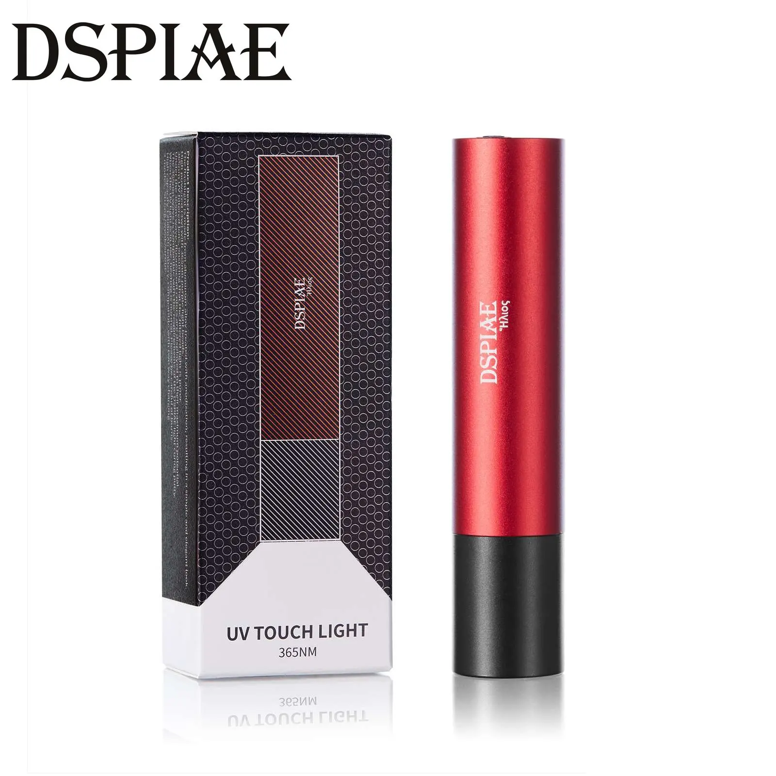 

DSPIAE 3W Ultraviolet Light Torch 365NM UV UV-T Nano Violet Flashlight Hand Tool Red Micro-USB 3 Gears Adust 1200mah 120*45*30mm