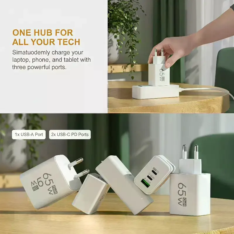 65W GaN Quick Wall Charger EU