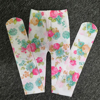 Women 18 Types Of Floral Prints Tights Spring Summer Printed Pantyhose Female Butterfly Sexy Retro Stretch High Waist Long Socks