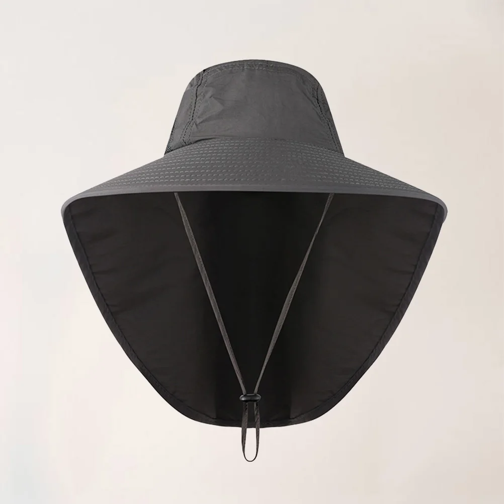 

1pcs Sun Hat Uv Protection Lightweight Breathable Wide Brim Outdoor Cap Neck Cover Hat Earflaps For Hiking Fishing Sailing