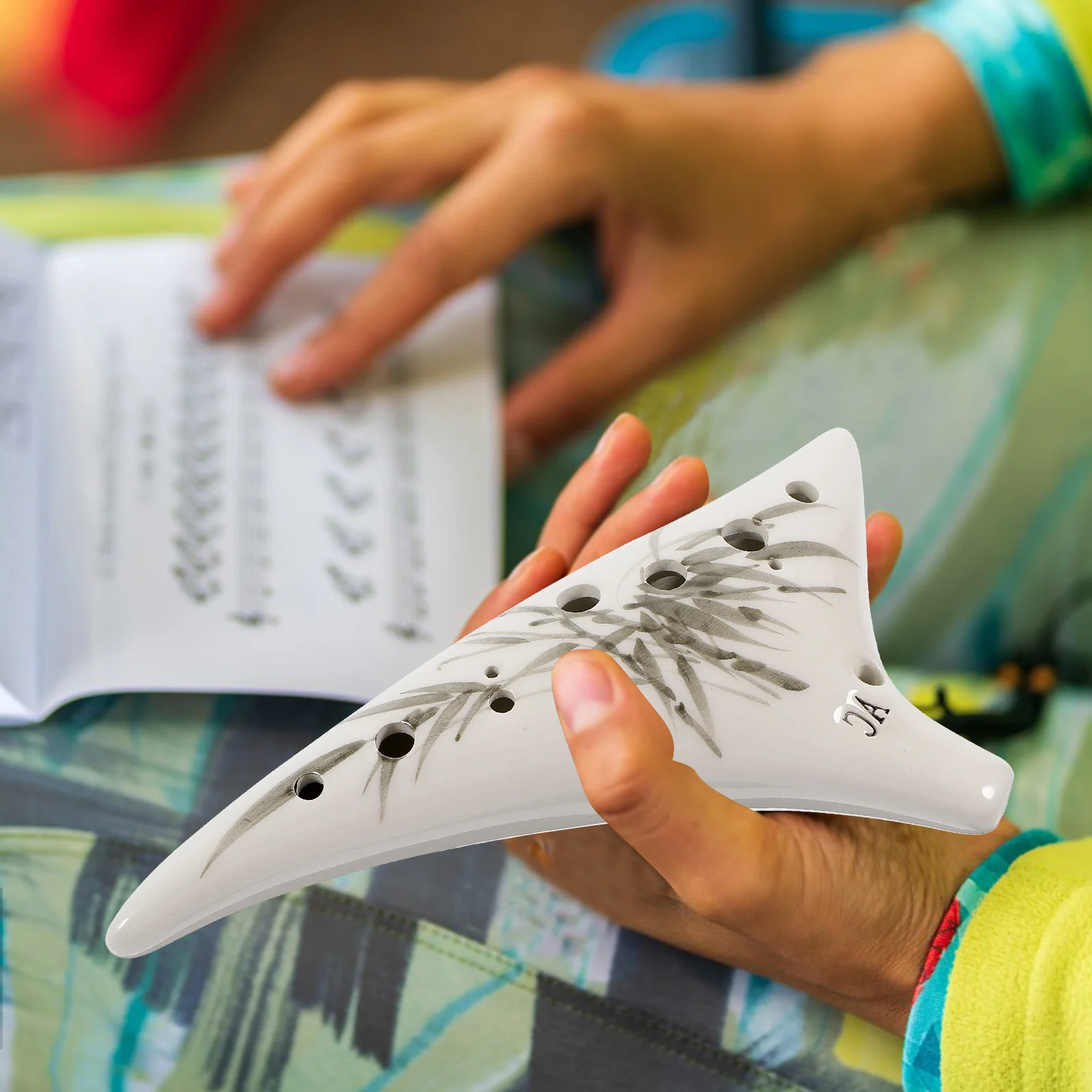 12 فتحة من السيراميك الأكرينا للمبتدئين أداة موسيقى ألتو المهنية المحمولة خفيفة الوزن مع حقيبة واقية