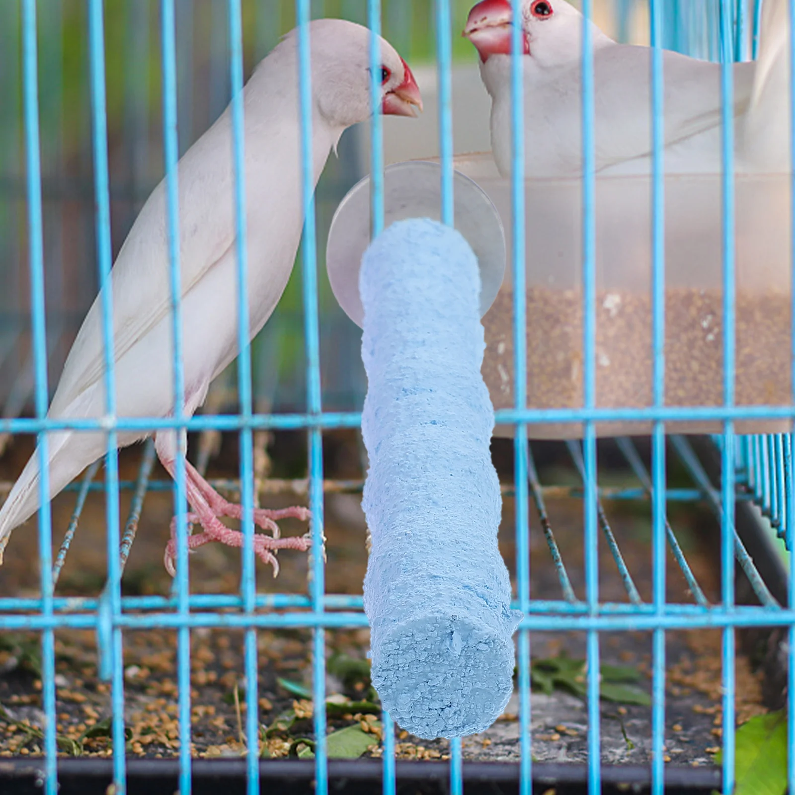

Bird Toy Parrot Wood Stick Perch Birdcage Beads Stand Wooden Scratching Standing Rod