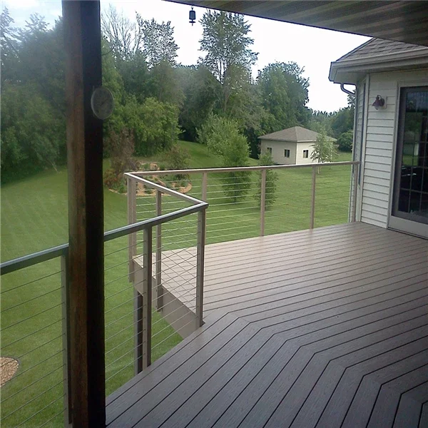 Modern Stainless Steel Wire Balustrade Handrail Balcony Fence