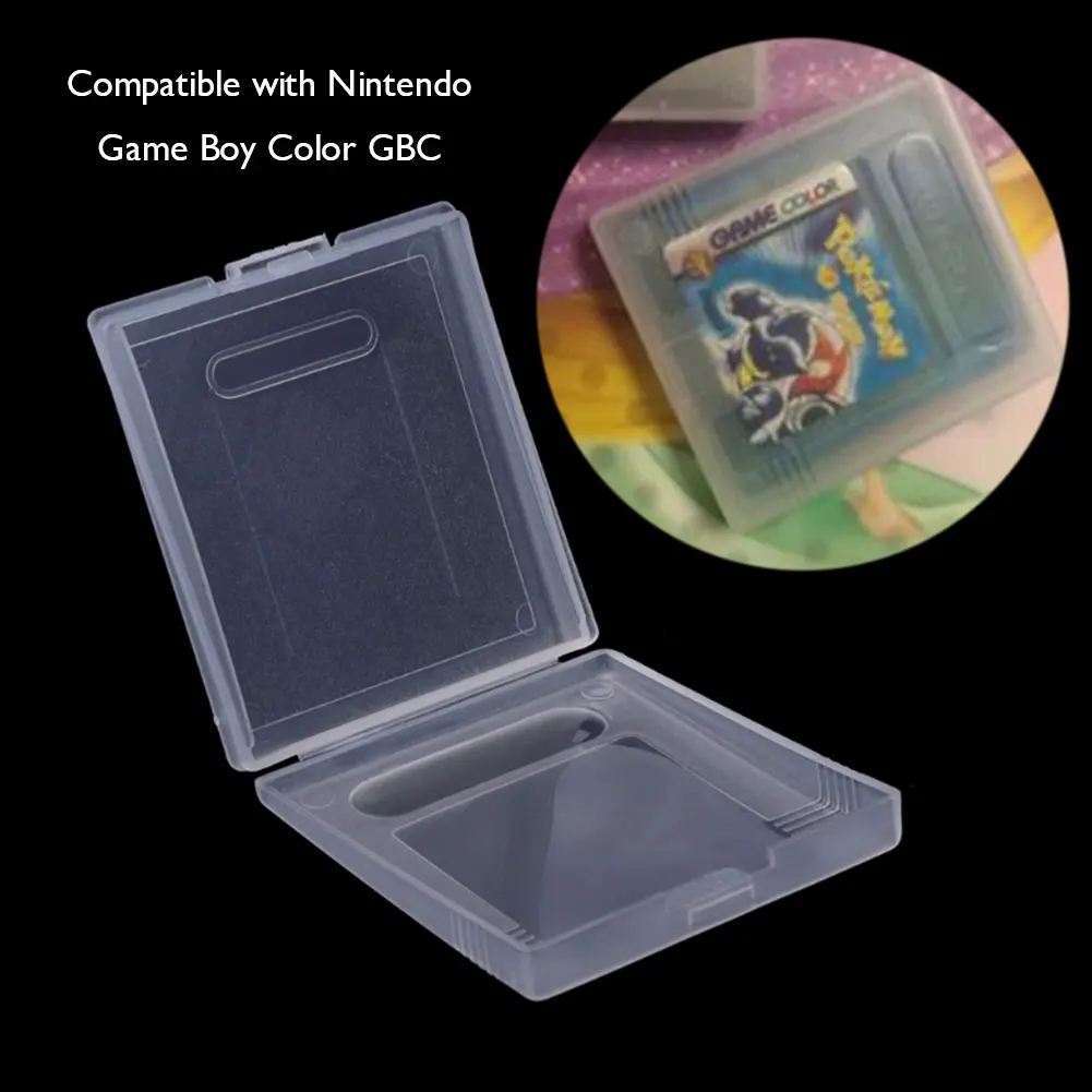 25-5PCS Plastic Game Card Cartridge Cases Transparent Anti Dust Cover Storage Boxes for Nintendo Game Boy Color Pocket GBC GBP