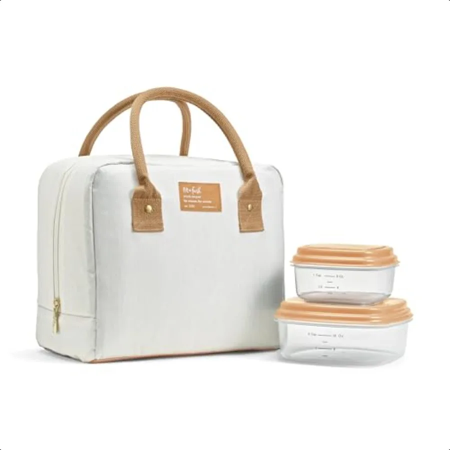 

Fit Fresh Lunch Bag For Women Insulated Womens Lunch Bag For Work Leakproof StainResistant Large Lunch Box For Women With Conta