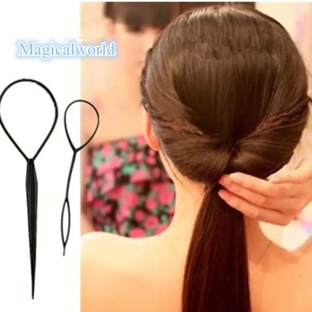 Hot DIY Ponytail  Travel Bun Roller Maker Hair Styling  Twist Curler Hair Braid Tool