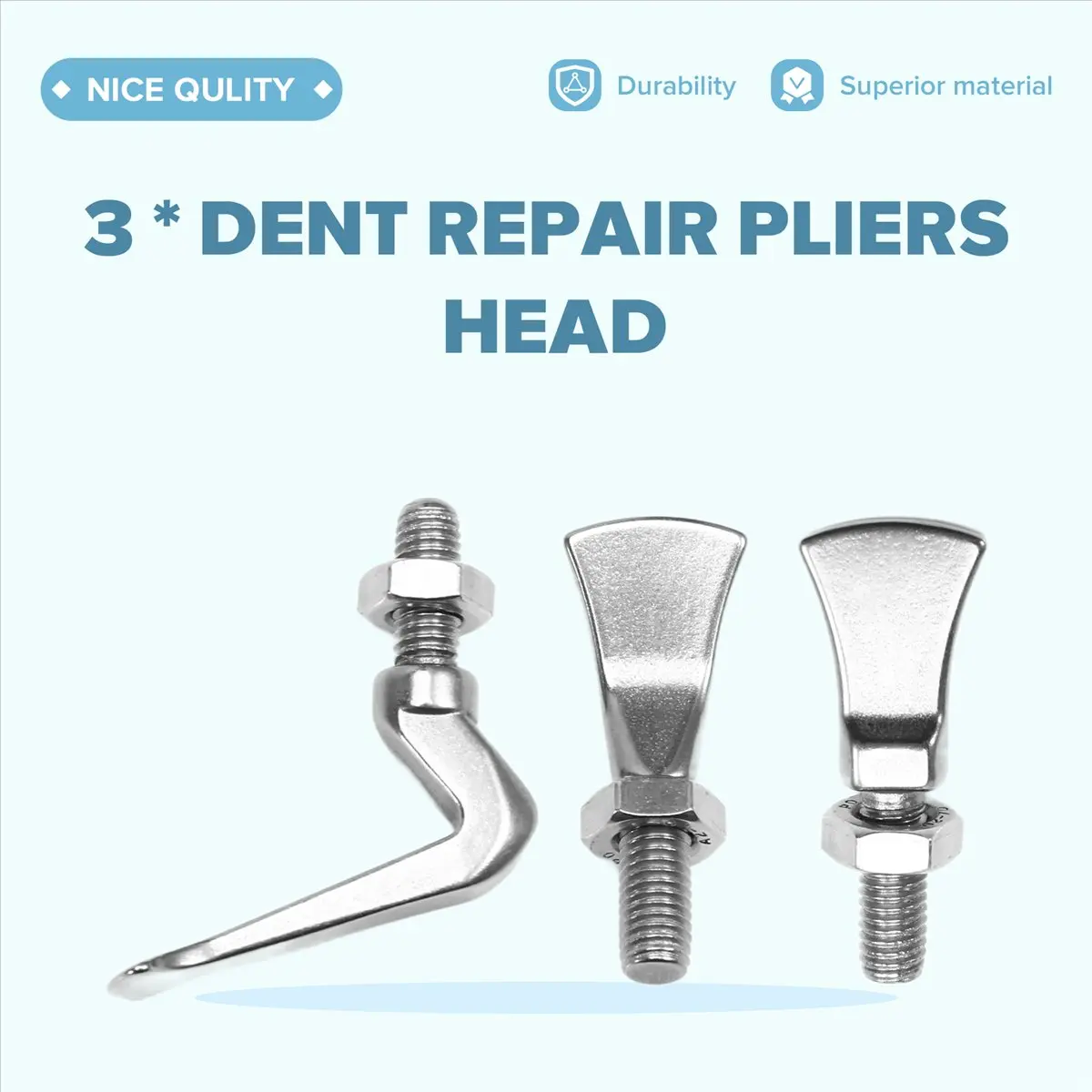 2025+ 3個入り 自動車板金 デントリペアプライヤー 車のドアボディエッジ カールヘッド修理 デントプライヤー ハードウェアアクセサリー