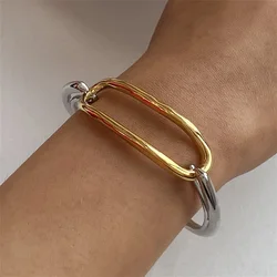 Yori Exclusive Design Personalized Stainless Steel Hollow Cuff Bracelet Bangle 18K PVD Plated Wrist Jewelry Women Gala