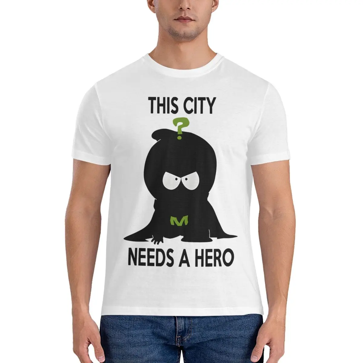 Mysterion T-Shirt for Men S-South Parks Unique 100% Cotton Tees Crew Neck Short Sleeve T Shirts 6XL Clothes