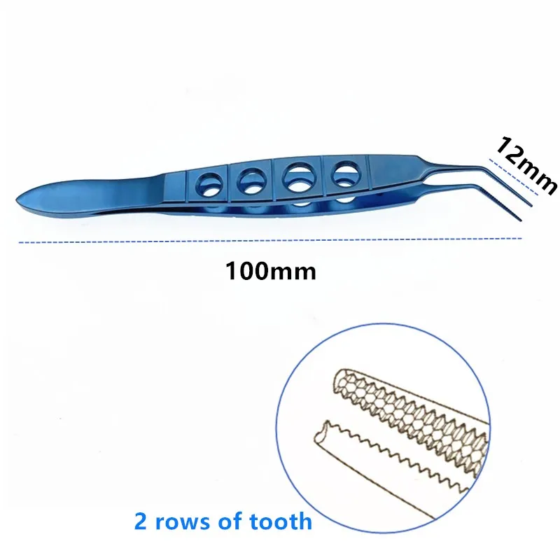 Medical Titanium Ophthalmic Nucleus Fragment Forcep Ophthalmic Eye Surgical Pet Instrument Crushing Nucleus Forceps
