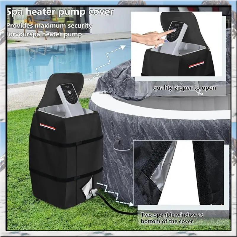 AS59 -Penutup Pompa Pemanas Penutup Pompa Bak Mandi Air Panas untuk Bak Mandi Air Panas Spa Tahan Air Tugas Berat untuk Bak Mandi Air Panas Spa
