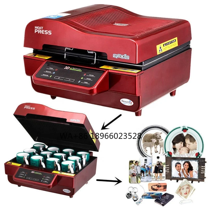 ST3042 Yiwu 3D Sublimation Vacuum Heat Press Machine for Phone Case/ Mug/ Plate/ Glass/ Wood /Rock  Photo Printing