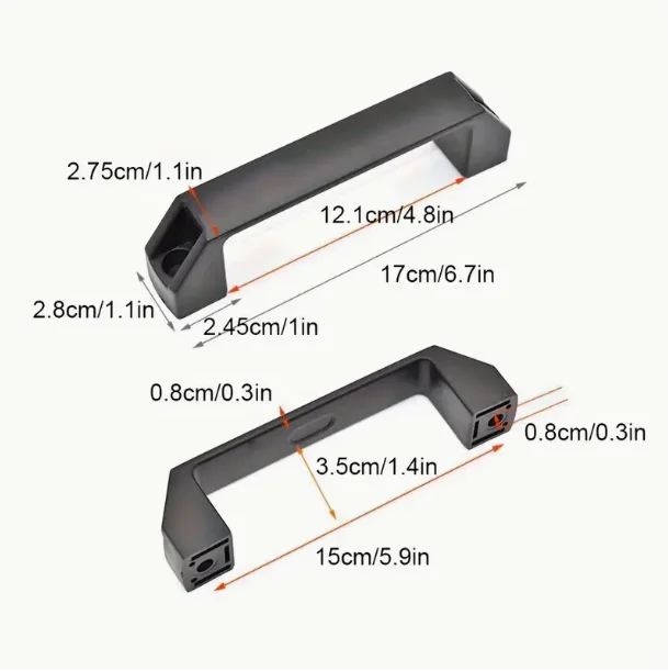 Durable RV Handles Plastic Door Handles Suitable For Various RV Doors Easy Installation Resistant Durable Door Handle