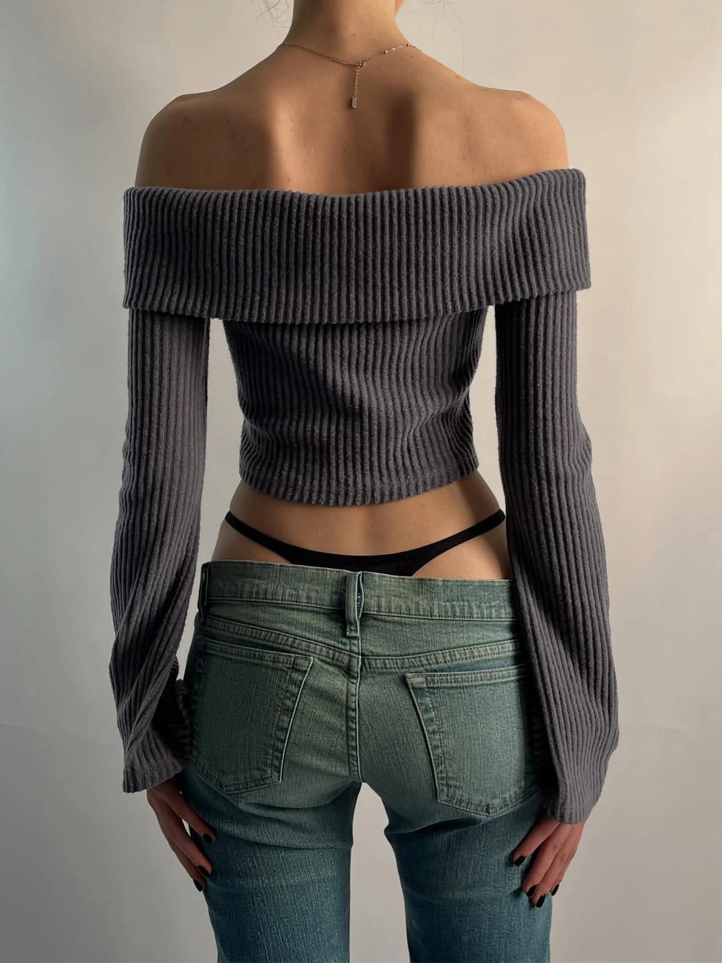 Thumbnail 4 - #60 Latest Cropped Knit Sweaters Offers