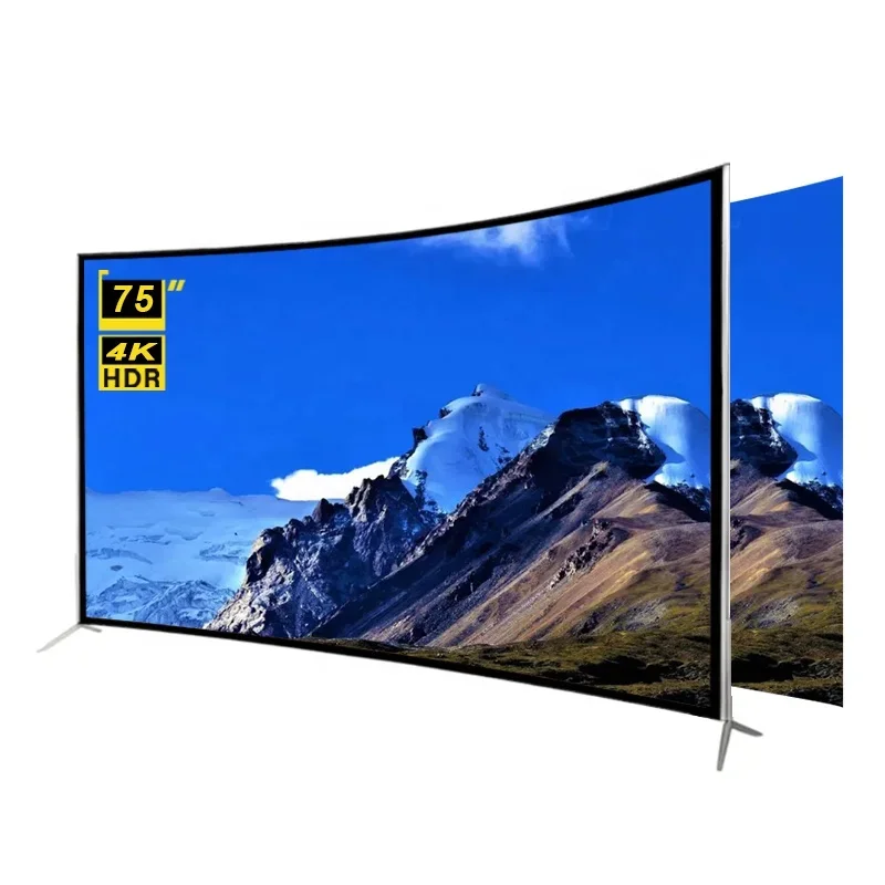 

STLF Advanced Advanced Customization STLF ZJW LED Television 75 Inch Curved Screen 4K Ultra HD Smart TV 75 Inch Tv