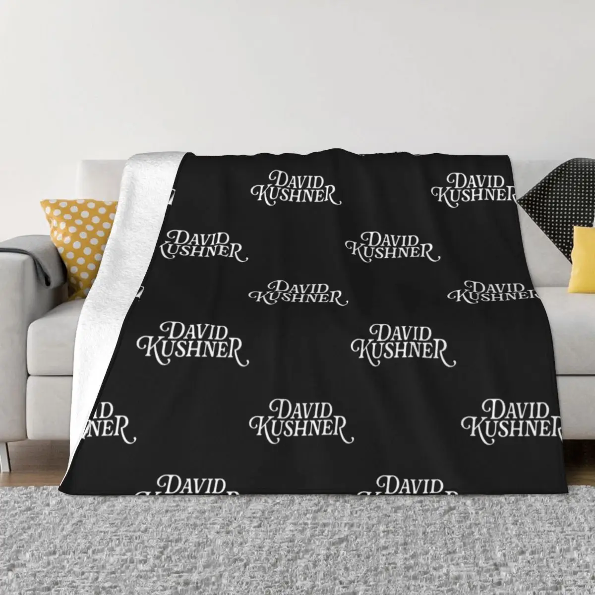 

David Kushner Merch David Kushner Logo Throw Blanket for sofa anime Personalized Gift decorative Blankets