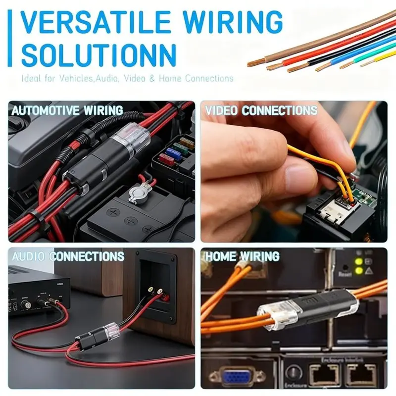 Best-Multi-Purpose Quick-Clip Fasteners 150 Pcs Double Wire Plug In Connectors With Locking Buckles Snap-On Blocks