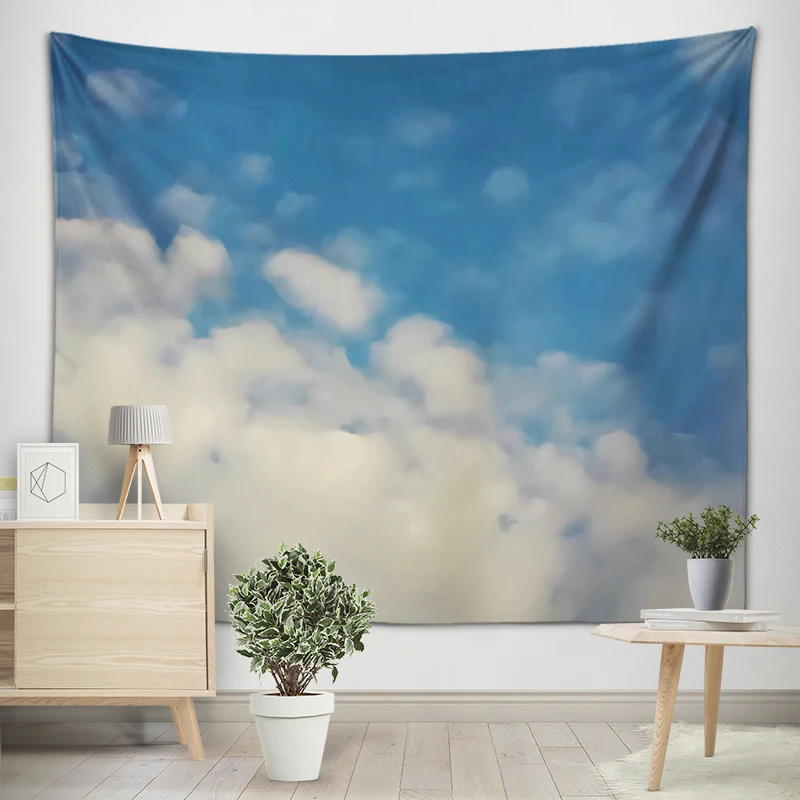 Melodious Clouds Art Tapestry Wall Hanging Artist Living Bedspread Beach Towel Hippie Bedroom Dorm Room Decoration