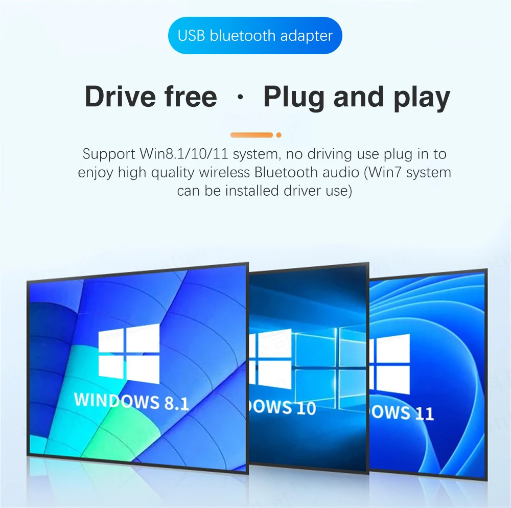 Adaptador USB Bluetooth 5,4 5,3, transmisor receptor de Audio auxiliar para PC, altavoz, caja de sonido para ordenador portátil, ratón inalámbrico, transmisor USB