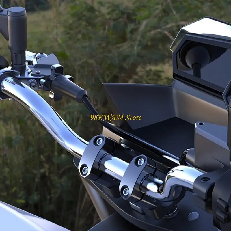 68UF Universal Handlebar Risers Road Motorcycle Accessory Height Adjustment Improves Ridings Posture for Quick Mount