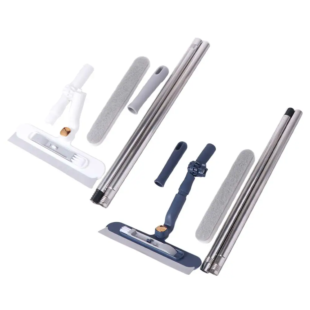 

Регулируемый инструмент для чистки стекол: Эффективный пластиковый скребок-швабра с выдвижной ручкой для офиса, экономящий усилия