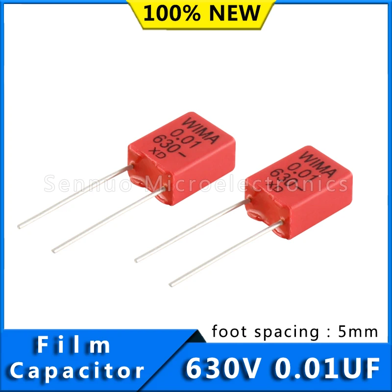 5/10pcs New German WIMA Film Capacitor MKP2 630V 0.01UF 630V 103 Pitch 5mm Audio Infinity Capacitor MKP2J021001E00KSSD