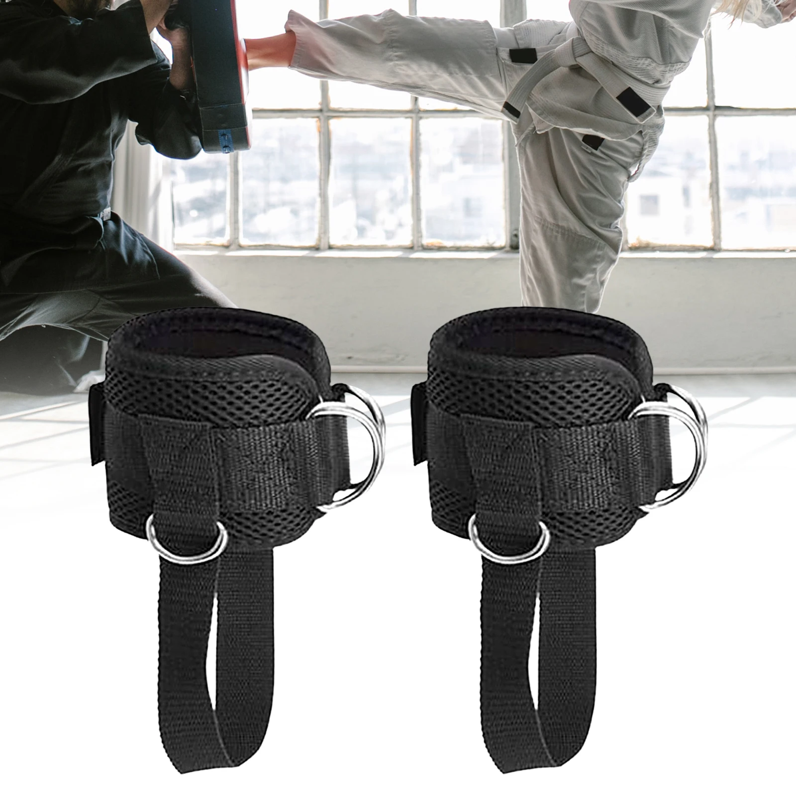 Kickback Ankle Straps for Cable Machines Ankle Wraps Bodybuilding Leg Straps Adjustable Leg Ankle Strap Strength Training