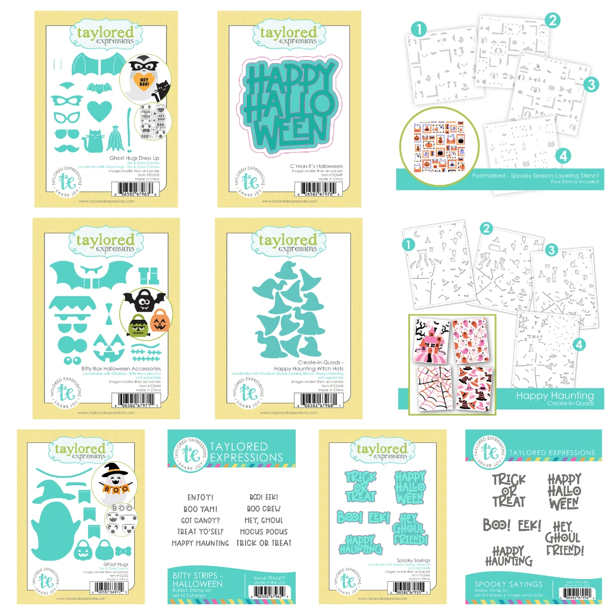 Neue maßgeschneiderte Halloween-Schablonen für die gruselige Jahreszeit, transparente Stempel und Metallstanzformen-Set, DIY-Bastelzubehör, Scrapbooking-Deko