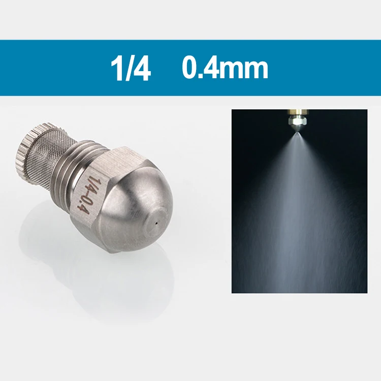 Rozpylacz natryskowy 1/4BSPT dysza do mgiełki o średnicy 0.3-1.5mm w postaci drobnego rozpylania wysokie i niskie ciśnienie dysza do mgiełki otworu