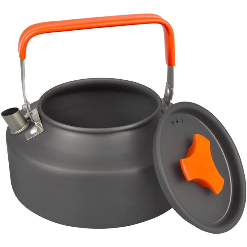 

1.1L Ultralight Camping Tea Kettle Outdoor Portable Water Kettle Hard Anodized Aluminium Teapot for Picnic Backpacking Hiking