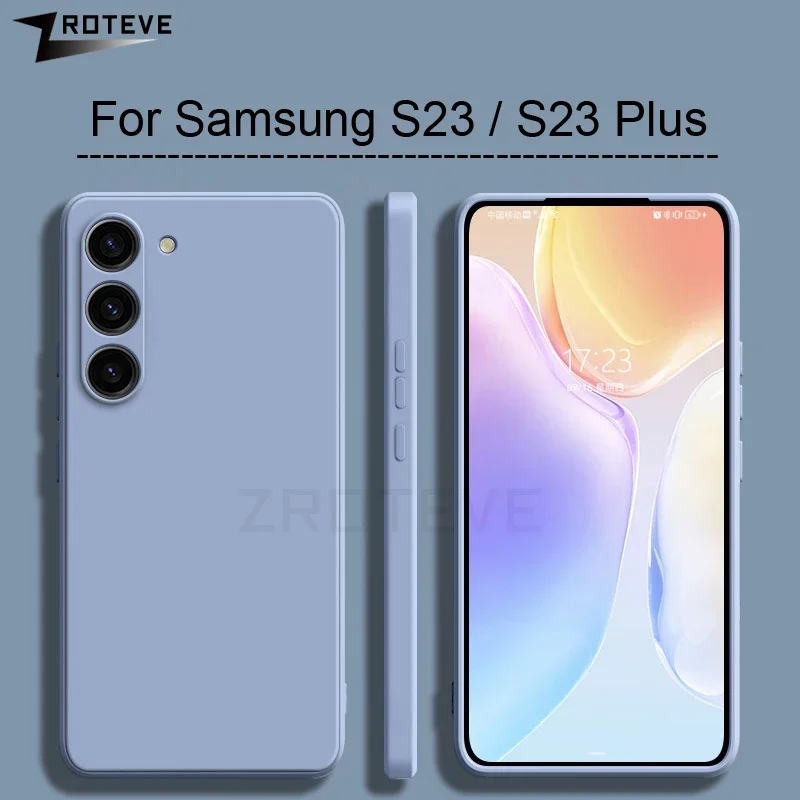 S25 Case ZROTEVE Silky Liquid Silicone Soft Cover For Samsung Galaxy S25 S24 S23 Ultra S21 FE S22 Plus S25+ S24+ Phone Cases