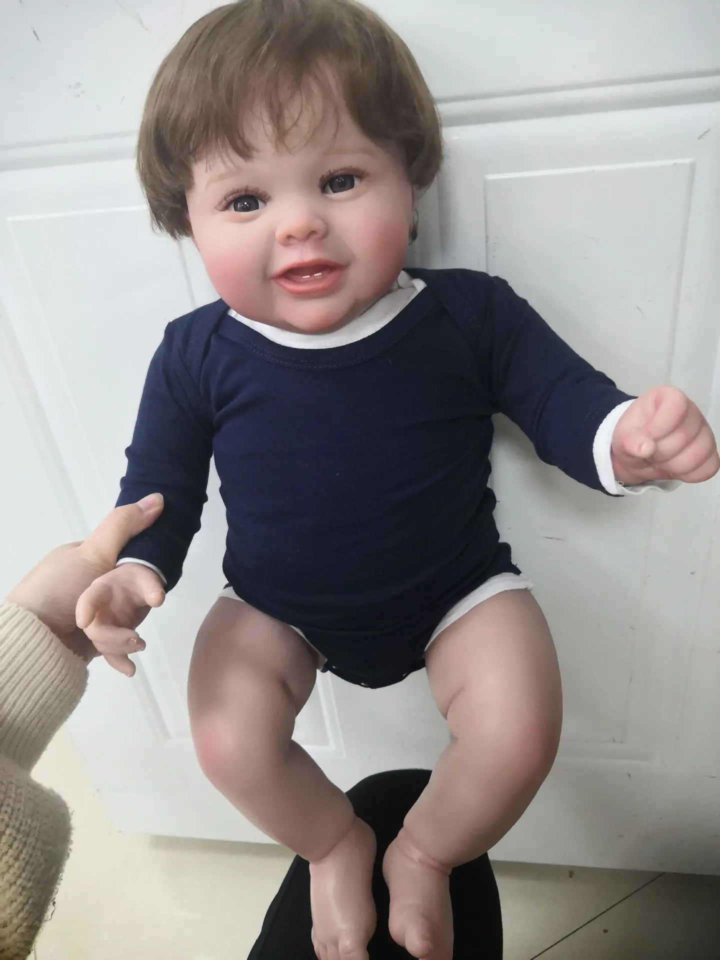 60CM High Quality Realistic Baby Doll Reborn Toddler Popular Boy Girl Soft Cuddle Body Cosplay Playmate Birthday Christmas Gift