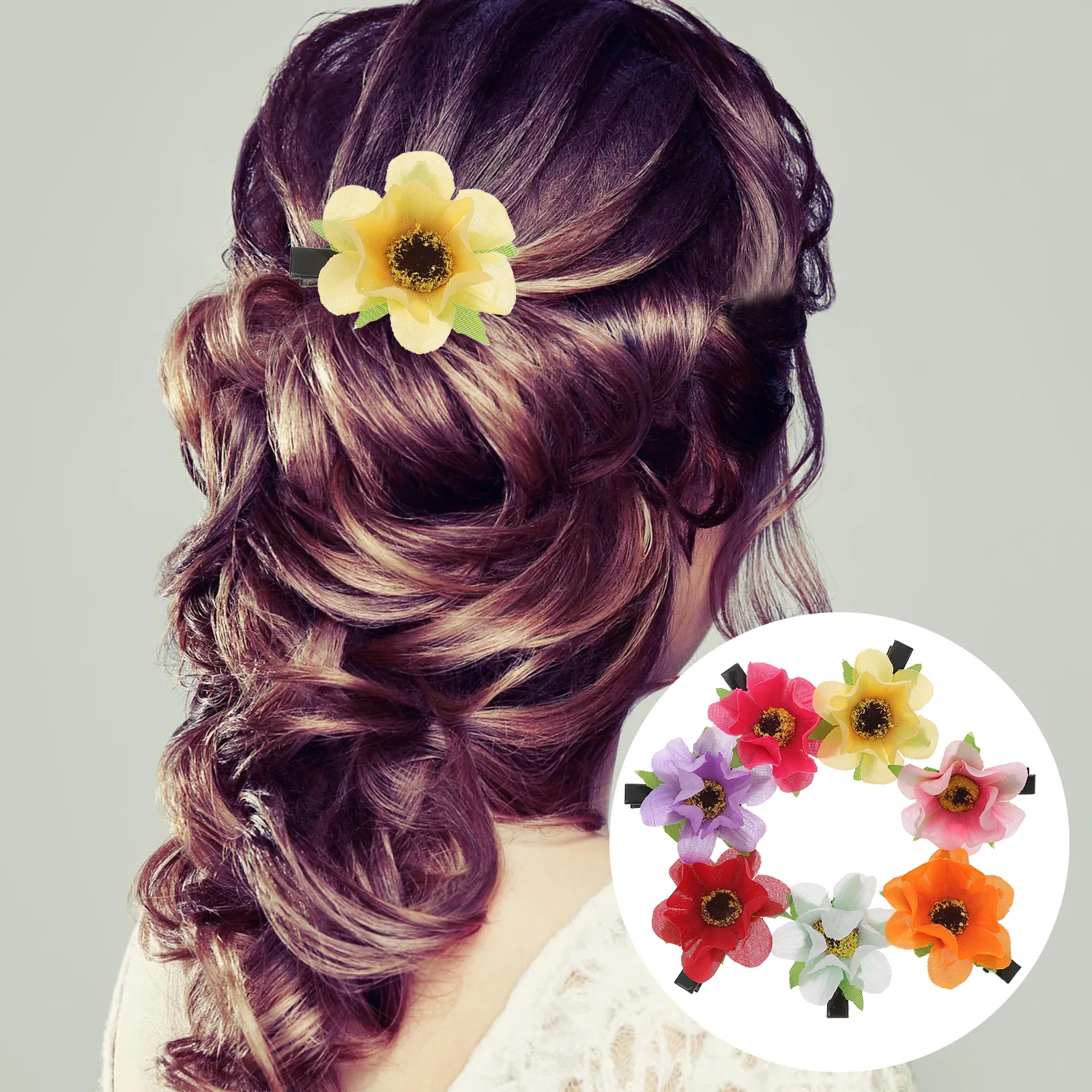 

28pcs Flower Hair Clips Elegant Hawaiian Hair Accessories For Wedding Summer Skirts Dresses Womenhair Brooches