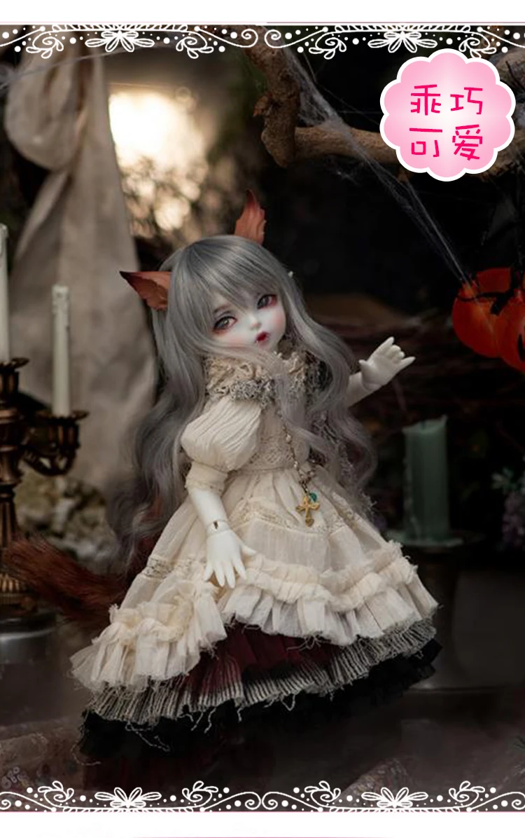 Neue 1/6 Punkt weibliche FL Hwayu Bjd SD Puppe Vampir Prinzessin komplettes Set Harz Gelenk Spot Make-up Elfenohren