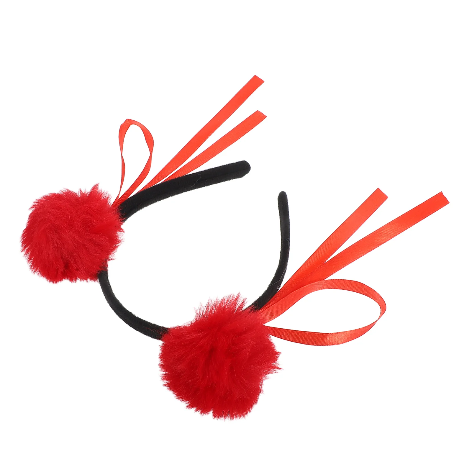 

Cartoon Hairband Headwear Accessories Girls Toddler Pompom Ball Kids Headdresses Hoop Carnival Chinese Costume
