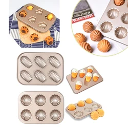 Non-stick Cookie Pan Carbon Steel Mold Shell Easy Release Cake Baking Pan Multiple Styles Oven Home Easy To Clean Baking Tools