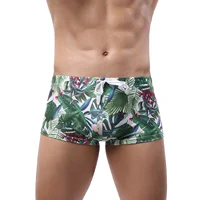 Hot Sell Swimwear Man Swimming Boxers Shorts Sexy Swimsuit Men Low Waist Swim Trunks Sunga Hombre Bathing Suit 3