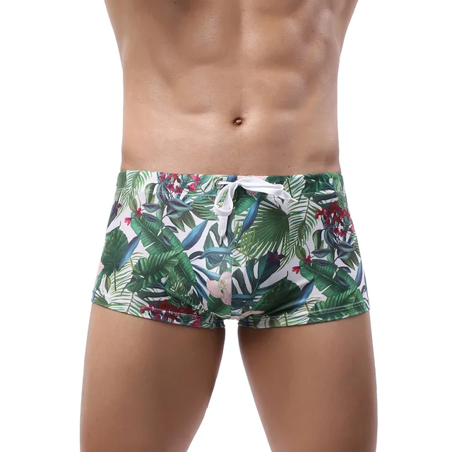 Hot Sell Swimwear Man Swimming Boxers Shorts Sexy Swimsuit Men Low Waist Swim Trunks Sunga Hombre Bathing Suit 3